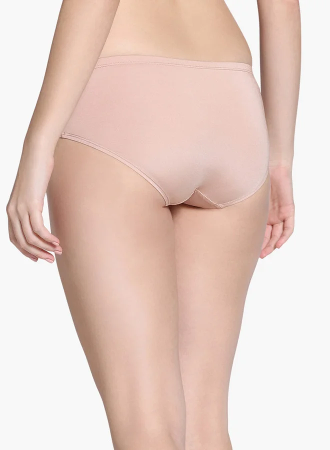 zivame Zivame Panelled Bikini Briefs with Elasticated Waistband