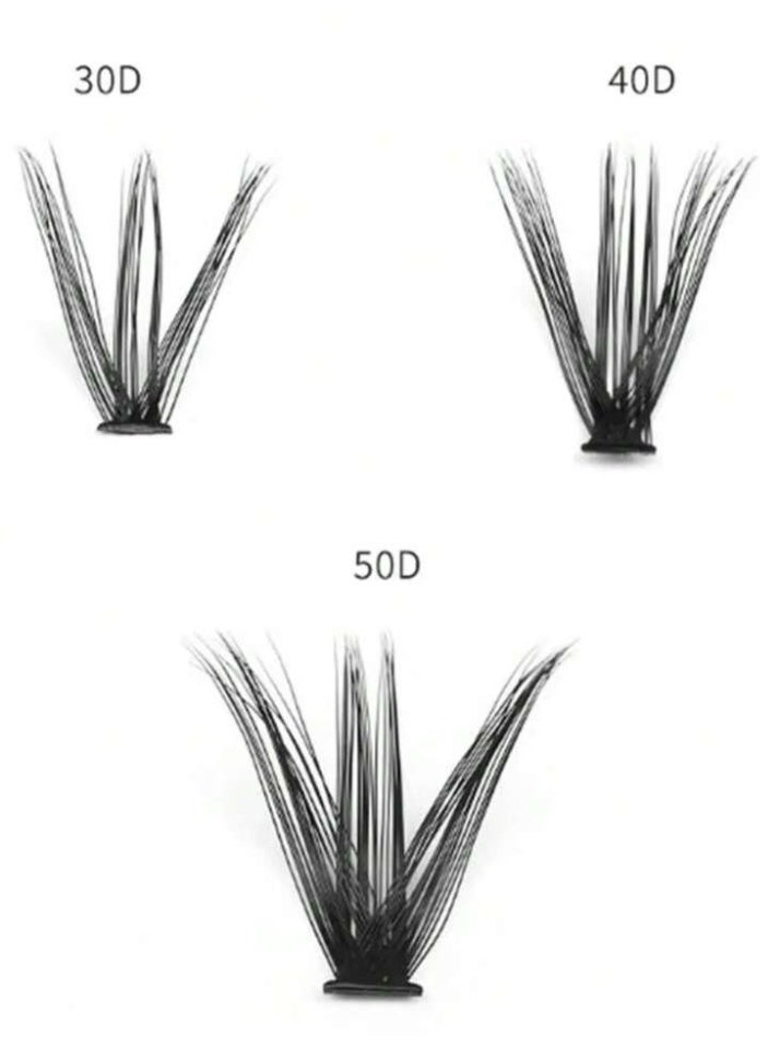 10 rows of long-lasting raised false eyelashes with mixed cat eye designs, soft and natural, no eye irritation mex, - Image 5