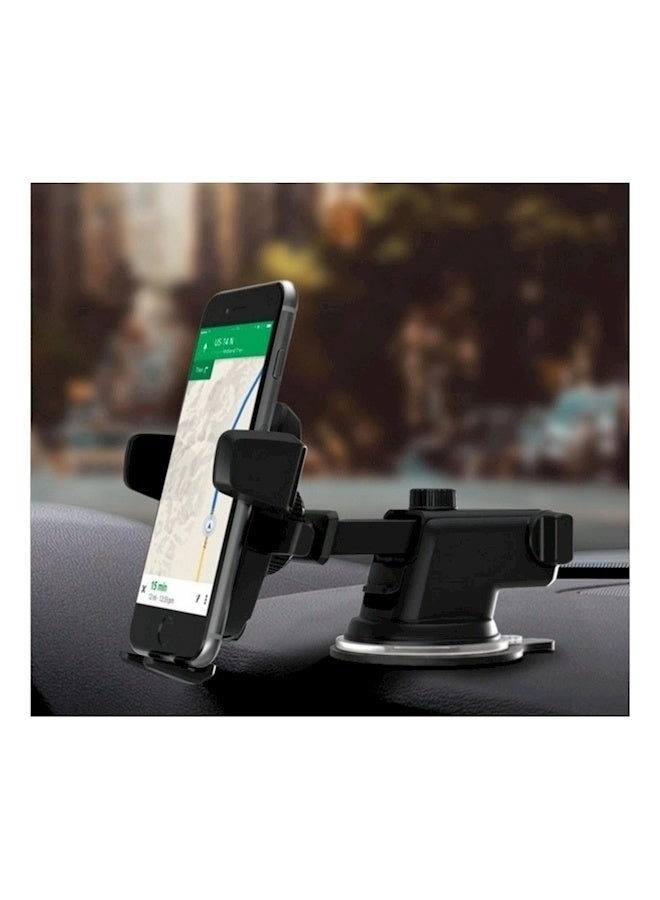 DUSALA Easy One Touch Mobile Holder For Cars Black/Silver - Image 2