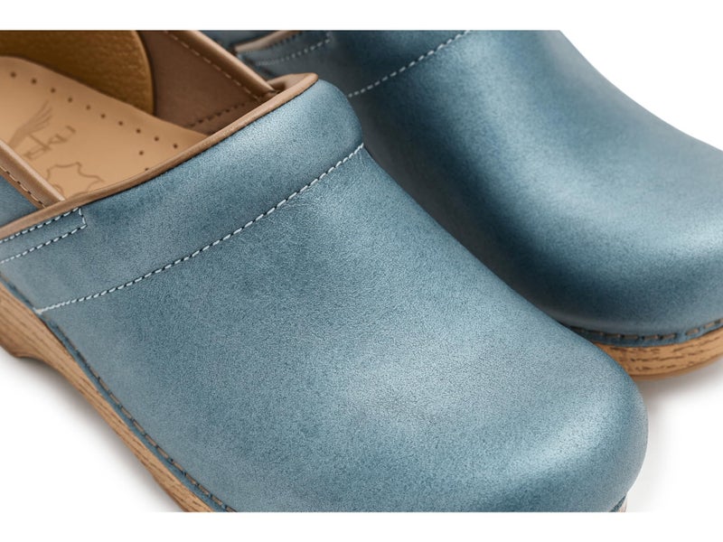 Dansko Professional Slip-On Clogs for Women - Rocker Sole and Arch Support for Comfort - Ideal for Long Standing Professionals - Healthcare Professionals Blue Metallic 8.5-9 M US - Image 2