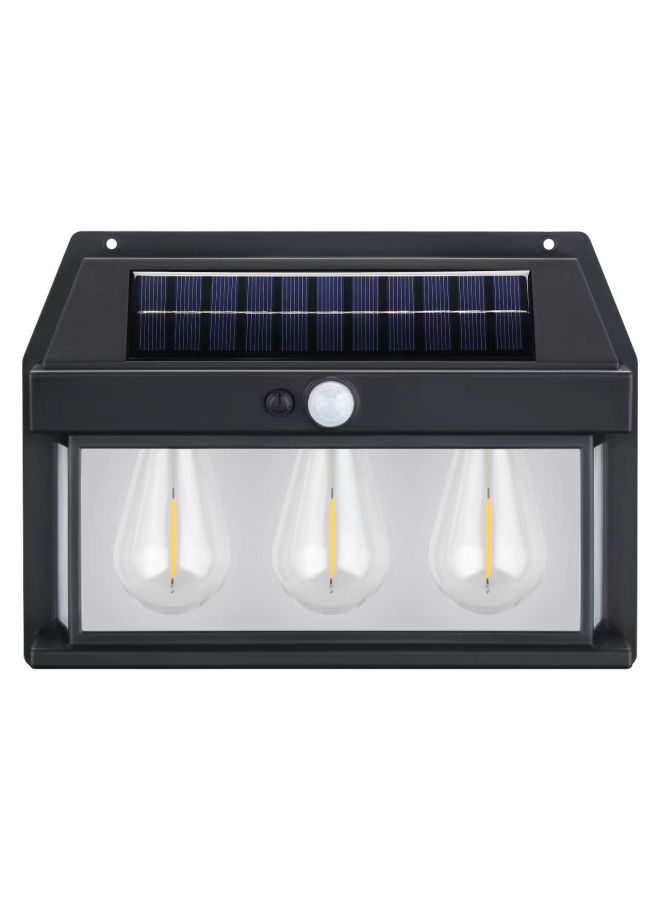 Outdoor Solar Wall Lamp Induction Lamp Waterproof Lamp Modern Villa Garden Lamp Garden Lamp Flashlight-Color:(3 Lights) - Image 1