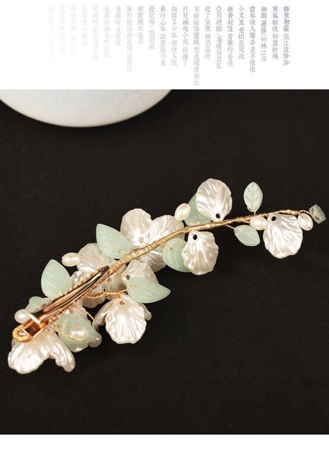QUILBOOL Bridal Hair Pins Fashion Retro Elegant Ladies Pearl Rhinestone Hair Accessories for Wedding Bridal Jewelry Bridal Hair Accessories Headpiece Wedding Accessories (1PCS) - Image 4