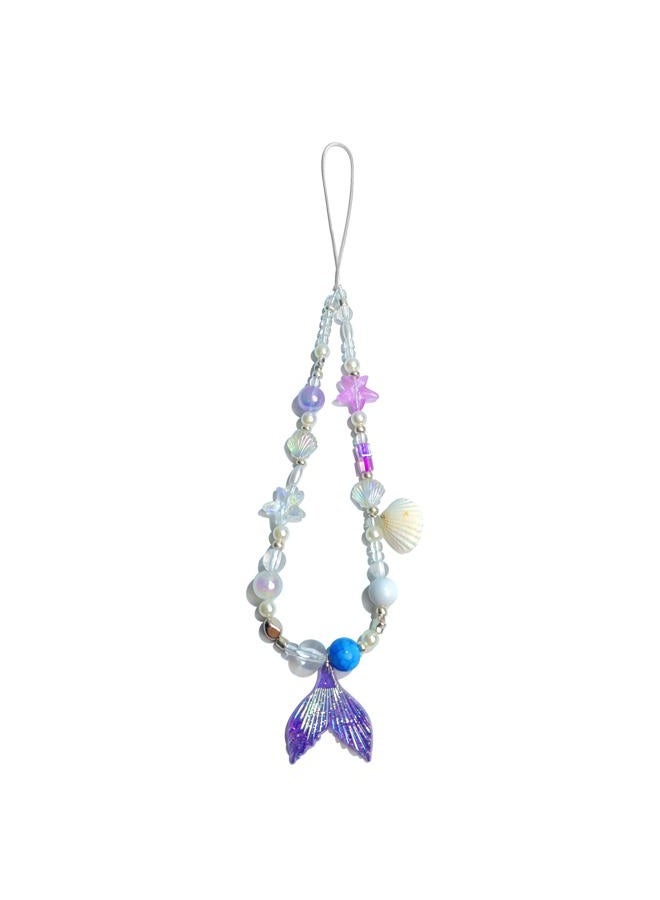 cioatu Phone Charms Cute Cherry Butterfly Cell Phone Lanyard Strap Wrist Strap for Bag Airpods Camera Pendants Decor, One Size, Nylon, beads - Image 1
