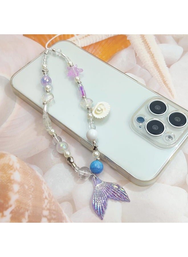 cioatu Phone Charms Cute Cherry Butterfly Cell Phone Lanyard Strap Wrist Strap for Bag Airpods Camera Pendants Decor, One Size, Nylon, beads - Image 5
