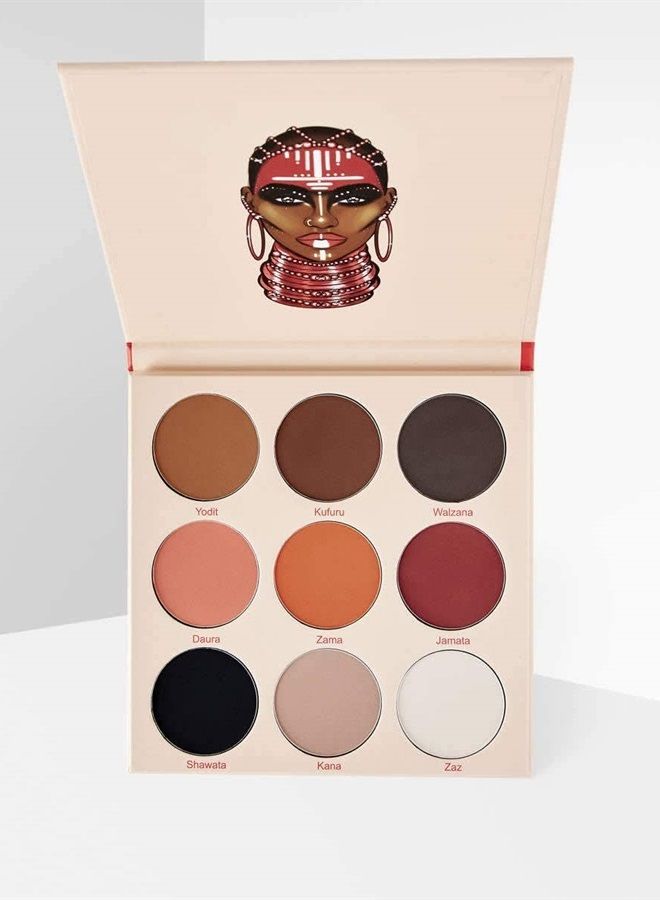 Juvia's Place لوحة ظلال العيون الوردية والبنية والسوداء والرمادية - مكياج عيون احترافي، لوحة ظلال عيون ملونة، لوحة مكياج لتلوين العيون وتألقها، مستحضرات تجميل ظلال العيون المضغوطة، درجات 9 - Image 3