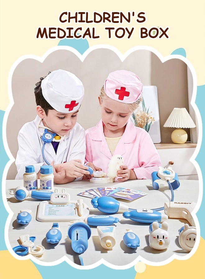 Doctor Kit for Kids with Stethoscope Pretend Play Medical Toys Set Kids Doctor Playset Dentist Kit Toys - Image 1