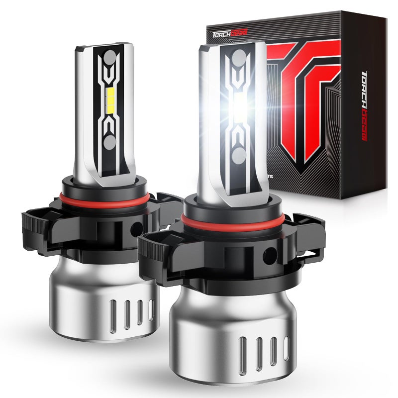 Torchbeam 5202 LED Fog Light Bulbs or DRL, 12000LM 6500K Cool White, 1:1Mini Size 5202 5201 PS19W PS24W LED Fog Lights, 60000HRS Lifespan For Cars, Trucks,and SUVs,Pack of 2 - Image 1