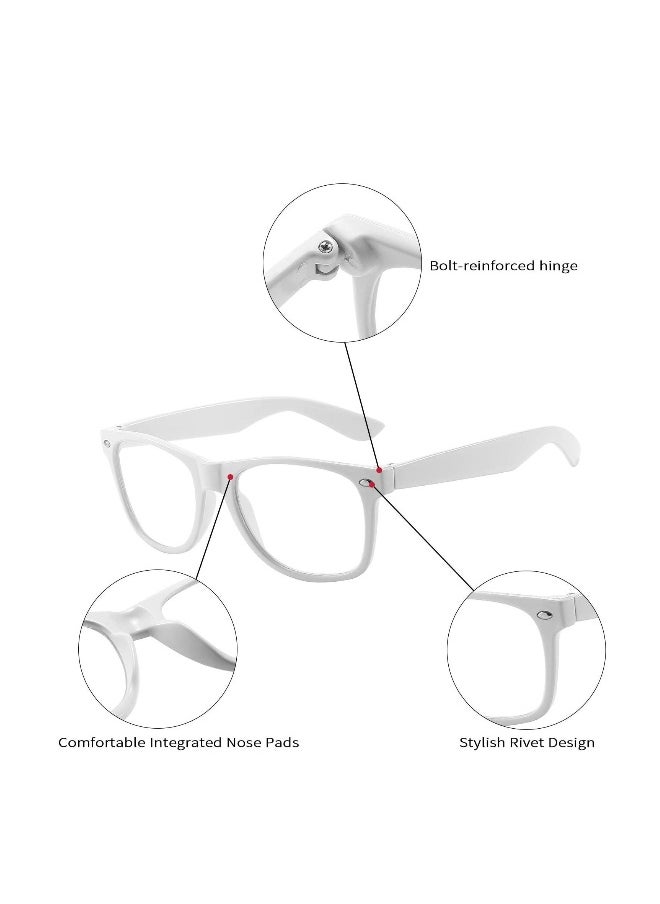 Generic - Special Effects Sunglasses, Peach Heart Diffraction Glasses, Festival Party Light Changing Refraction Glasses, Funny Light Diffraction Eyeglasses for Women Men Kids with Heart Effects, White - Image 1