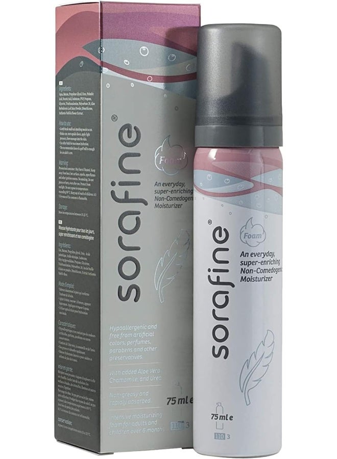 Derma Sorafine Foam Light Intense Moisturiser, 75 ml - Image 1