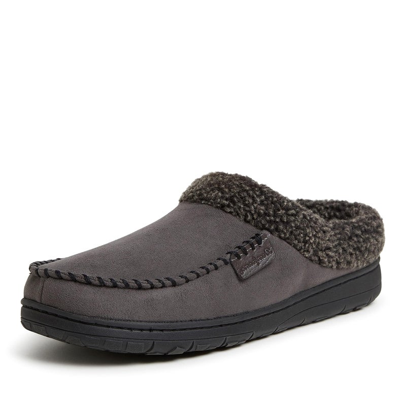 Dearfoams mens IndoorOutdoor Breathable Memory Foam Clog Offered in Wide Widths Slipper Pavement XLarge Wide US