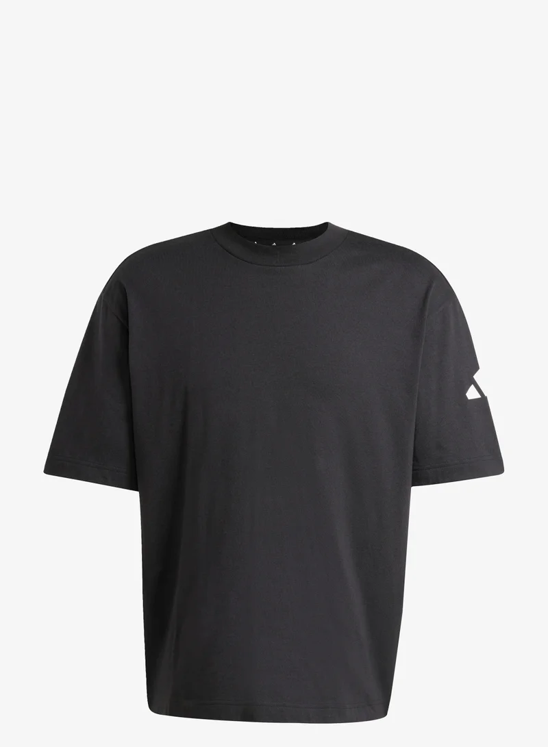 اديداس تيشيرت Essentials Loose Fit 3 Bar Logo