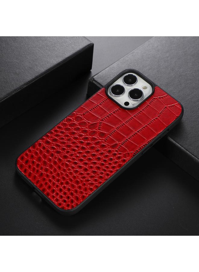 Zaboon Case For iPhone 13 Pro Max Crocodile Top Layer Cowhide Leather Case - Image 2