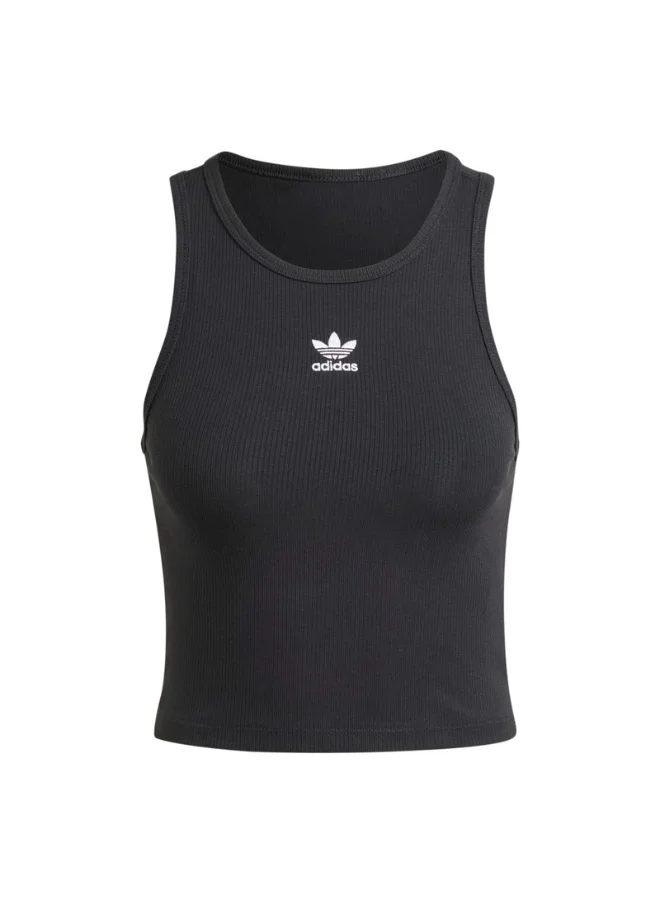 adidas Originals adidas ESS RIB TANK Black Originals Women TOPS