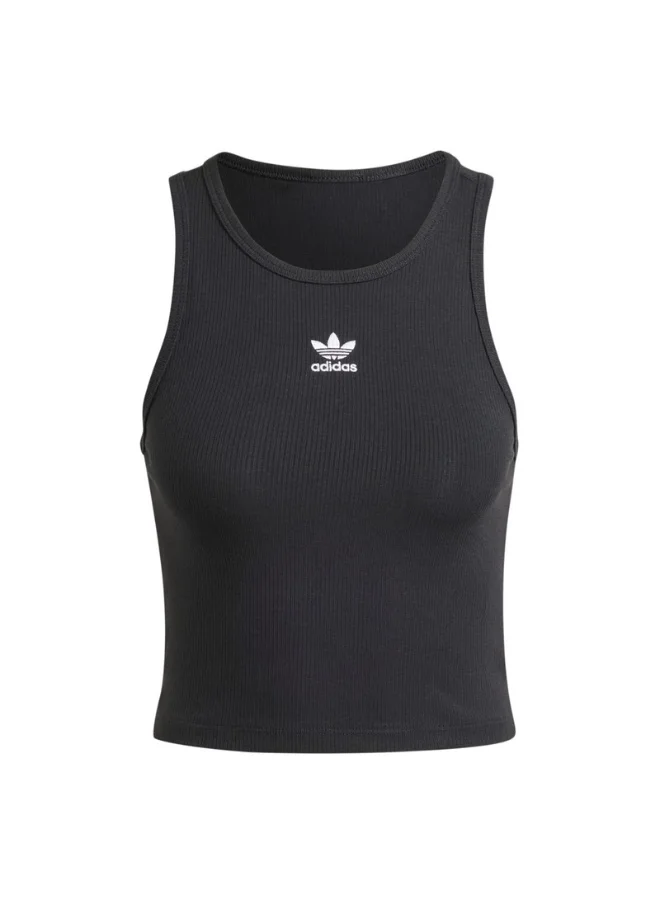adidas Originals adidas ESS RIB TANK Black Originals Women TOPS