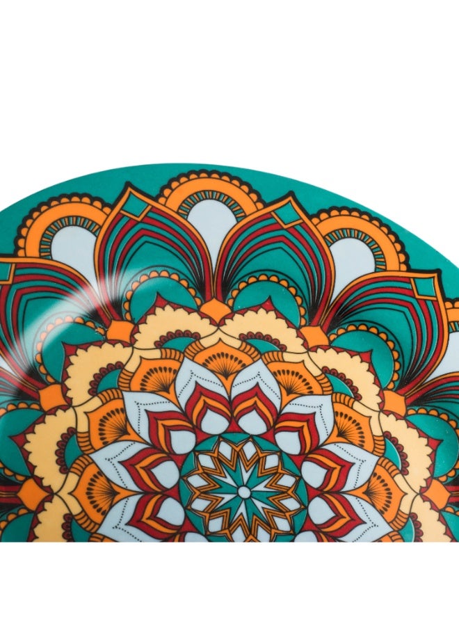 دانيا صحن تقديم مفرد من البورسلان المنقوش - Image 2