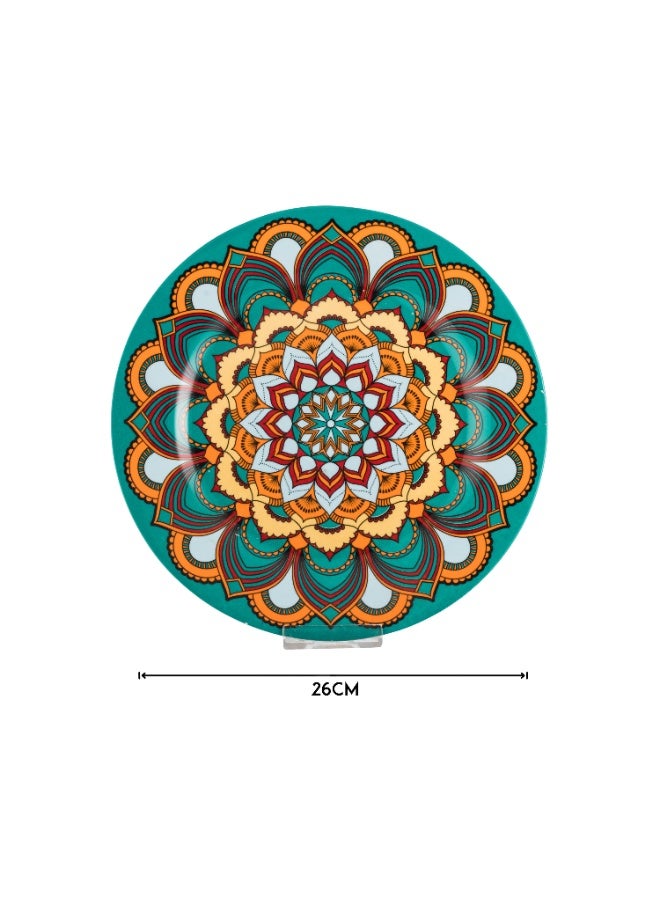 دانيا صحن تقديم مفرد من البورسلان المنقوش - Image 3