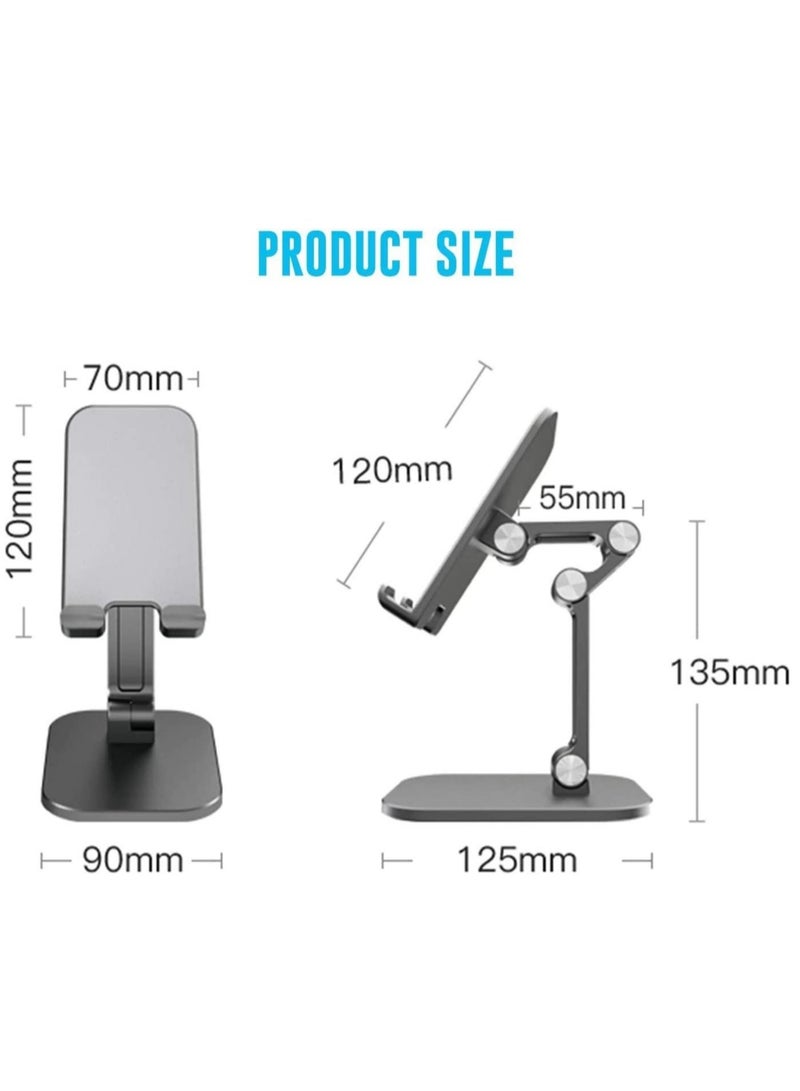 ELTRAZONE Foldable Portables Cell Phone Stand (Black) - Image 5