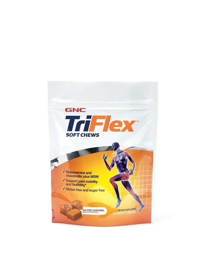 GNC TriFlex Soft Chews, Salted Caramel, 60 Soft Chews, Supports Joint Health - Image 1