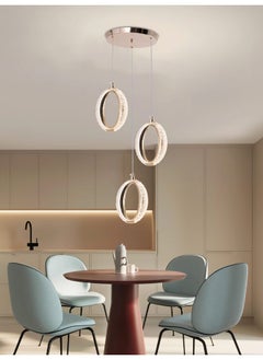 Best Power Modern LED Chandelier 3-Light 6170-3 | Adjustable Height 100cm | 3 Lighting Levels | 15W Elegant Hanging Light for Dining, Living Room, and Bedroom  - Image 2