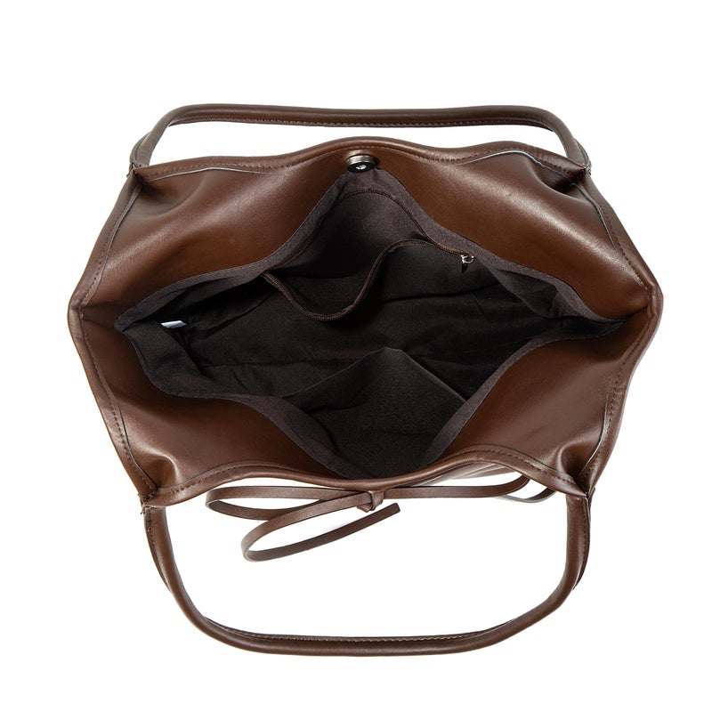 Avilego Vintage French Bow Tote Bag Large Capacity Hobo Bag Shoulder Bag Satchel Purse Chic Underarm Bag for Women Girls - Image 4