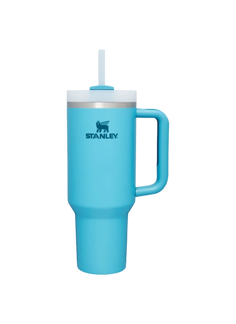 Stanley - Stanley Quencher H2.0 Flowstate Stainless Steel Vacuum Insulated Tumbler with Lid and Straw for Water, Iced Tea or Coffee, Smoothie and More, (Pool Blue) - 40oz - Image 1