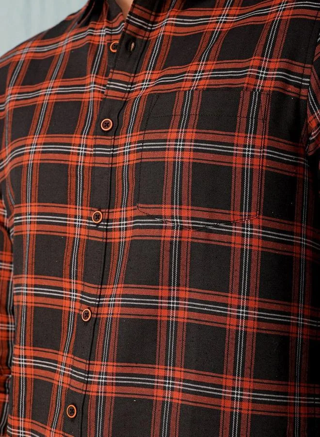 Take Two Men Checked Flannel Casual Shirt By HardSoda