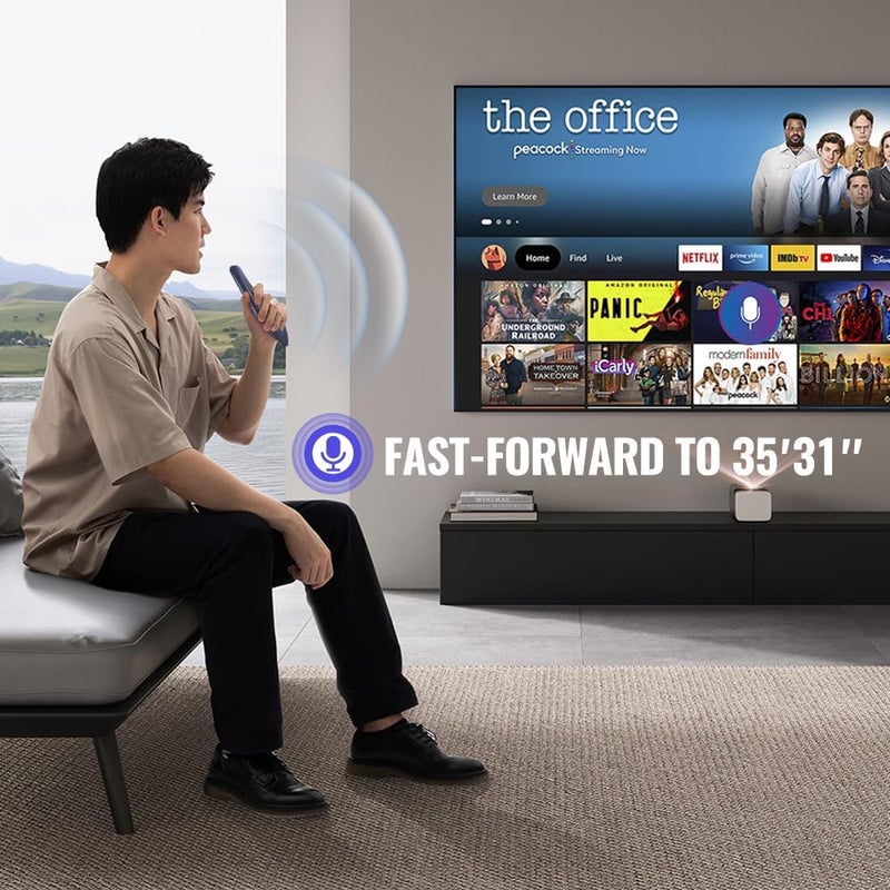 Voice Remote Air Mouse Remote, 2.4G RF Wireless Remote Control with 6 Axis Gyroscope and IR Learning, Air Fly Mouse with Voice Input for Android TV Box/PC/Smart TV/HTPC/Projector - Image 2
