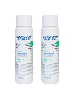 The Seaweed Bath Co. Seaweed Bath Co. Detox Body Wash Rosemary Mint Scent 12 Ounce (Pack Of 2) Shower Gel For Men & Women Vegan Paraben Free Sulfate Free Cruelty Free  - Image 1