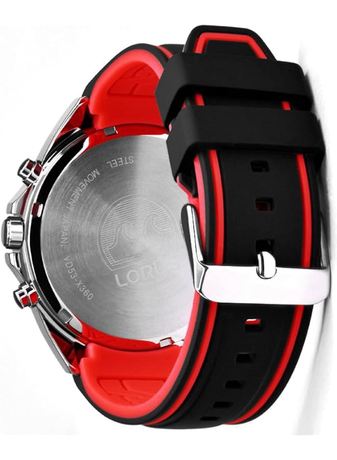 لوراس ساعة رياضية للرجال كوارتز تناظرية بسوار من السيليكون Rt387Hx9 - Image 2