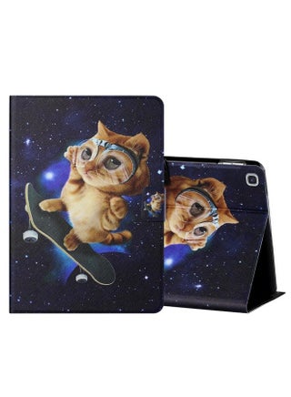 Case Cover For Samsung Galaxy Tab A7 2020 T500/T505 Colored Drawing Horizontal Flip Leather Case with Holder & Card Slots & Sleep / Wake-up Function Skateboard Cat - pzsku/Z38EE934072E7A734D79AZ/45/_/1708992768/0da68227-021a-4427-8b9c-2688fe461efd