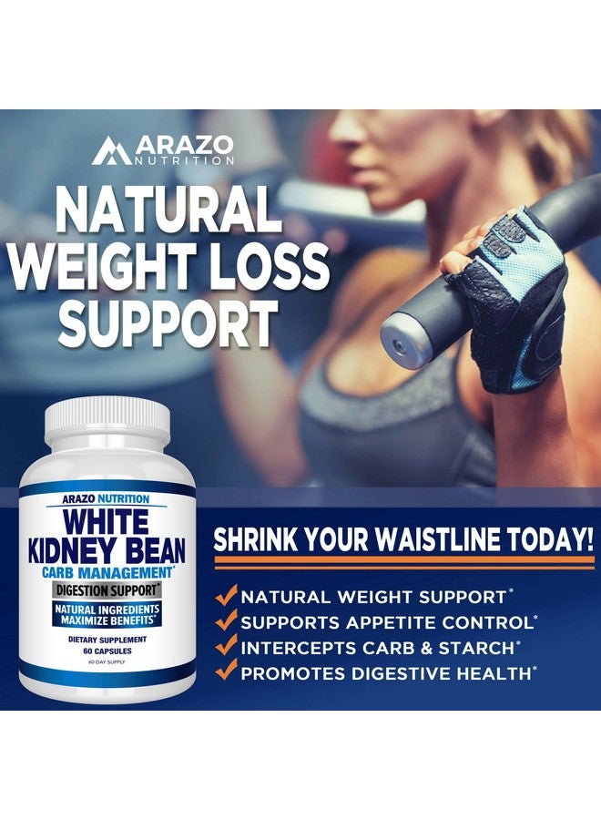 Arazo Nutrition Arazo Nutrition White Kidney Bean Extract - 100% Pure Carb Blocker and Fat Absorber for Weight Support - Intercept Carbs - Image 4
