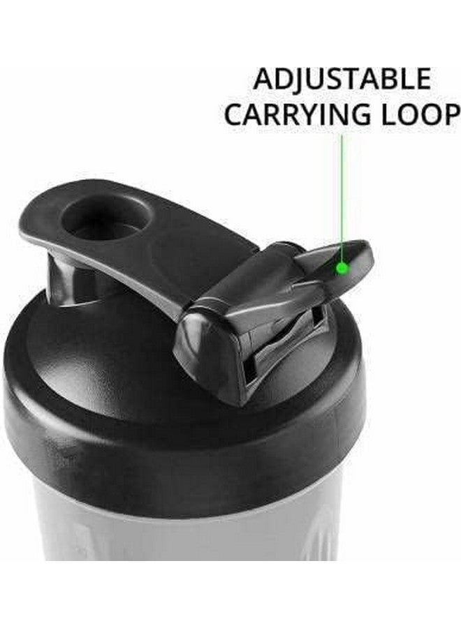 Dareesa Dareesa Shaker Bottle, 100% Leak Proof BPA Free Gym Shaker Pro Cyclone Shaker 600ml with Storage Compartment and Stainless Steel Blender Ball, Ideal for Protein (Multi Colour)  - Image 2