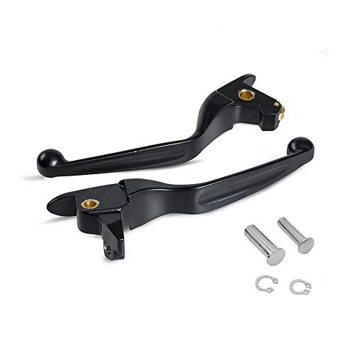 S SYUU Black Brake Clutch Hand Lever Sets Pairs Aftermarket Part Compatible with Harley Davidson Touring Street Glide FLHX FLX FLT FLHT Road Glide FLTRX 2014-2016 - Image 1