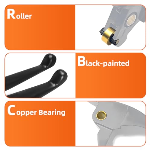 S SYUU Black Brake Clutch Hand Lever Sets Pairs Aftermarket Part Compatible with Harley Davidson Touring Street Glide FLHX FLX FLT FLHT Road Glide FLTRX 2014-2016 - Image 4