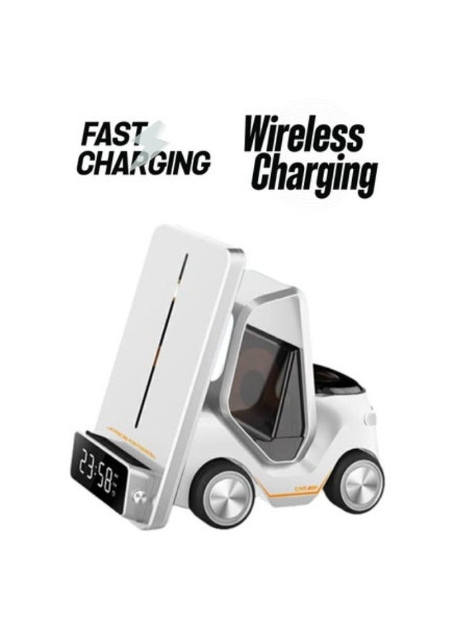 أكاليكس شاحن لاسلكي 5 في 1 مع محطة شحن لاسلكية مغناطيسية - Image 1