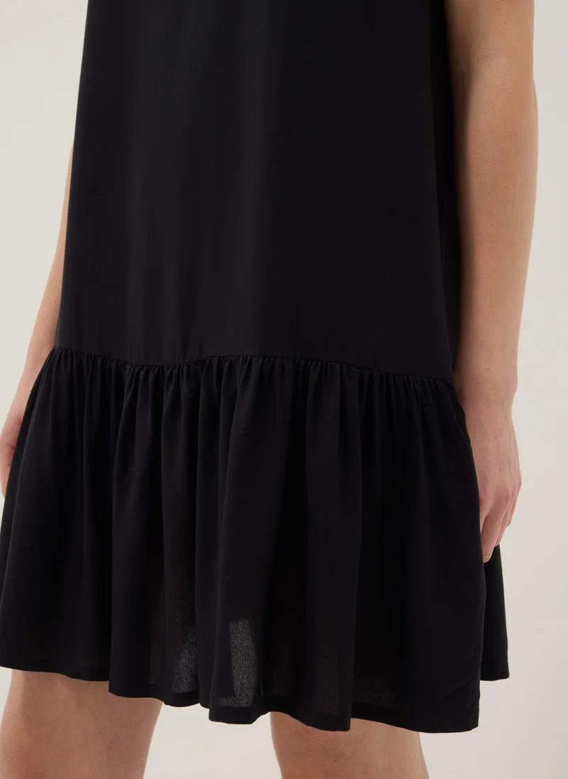 Ovs  OVS Sleeveless Pure Viscose Black Dress, Regular Fit for Women | Best Price UAE