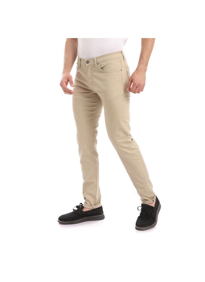 Esla ESLA Printed Pants L. Beige for Men  - Image 1