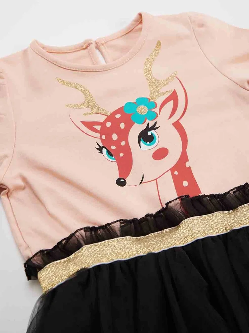 Denokids Deer Tulle Dress