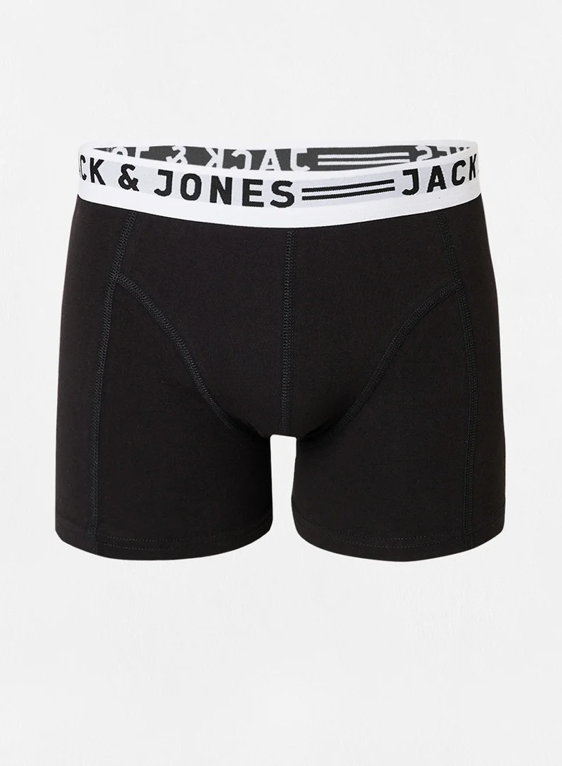 JACK & JONES  Logo Detail Trunks (Pack of 3)  | Best Price UAE