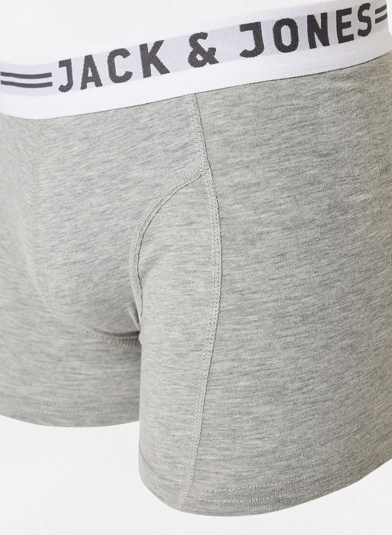 JACK & JONES  Logo Detail Trunks (Pack of 3)  | Best Price UAE