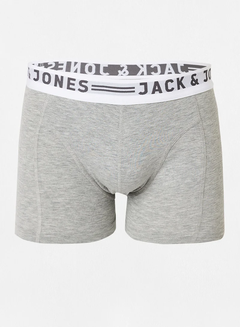 JACK & JONES  Logo Detail Trunks (Pack of 3)  | Best Price UAE