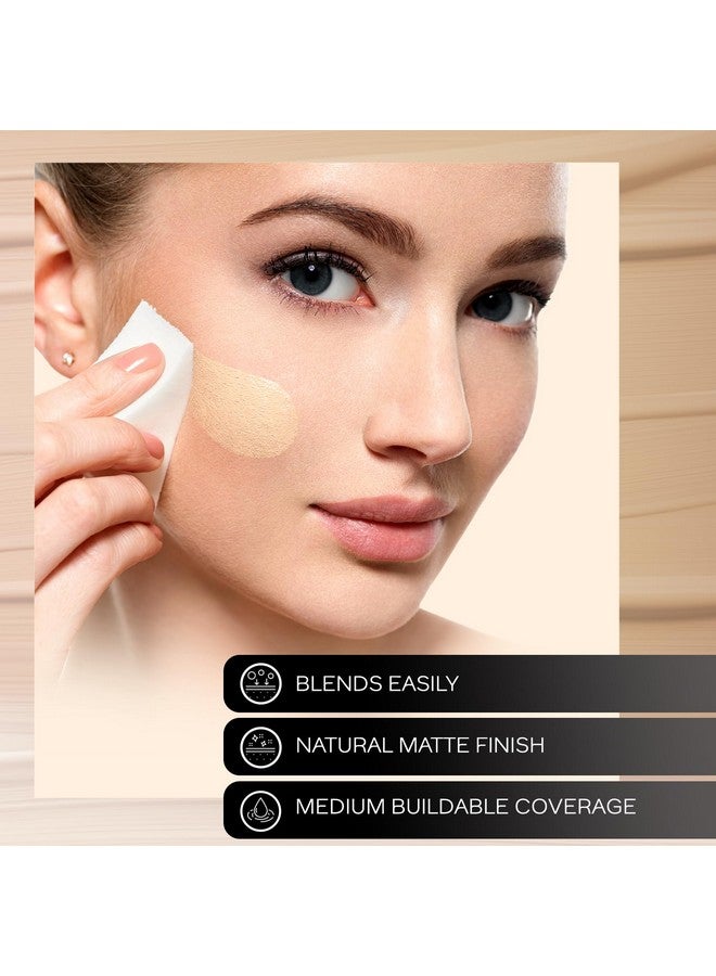 فاسيسكانادا Faces Canada All Day Hydra Matte Foundation Mini 3In1 Foundation + Moisturizer + Spf 30 24 Hr Aloe Hydration & Vitamin C 10Hr Long Wear متوسطة إلى عالية التغطية القابلة للبناء العاج المطلق 15 مل - Image 3