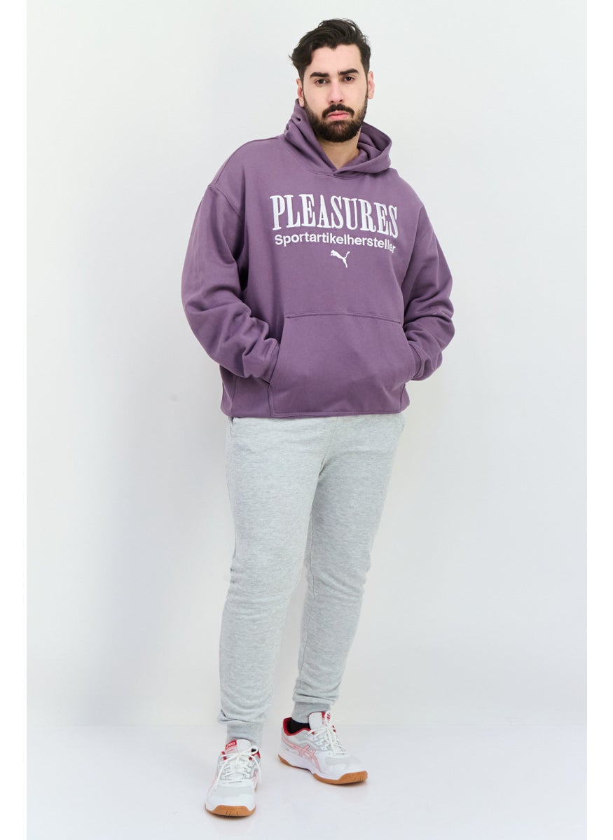 PUMA Men Sportswear Fit Long Sleeves Outdoor Hoodie, Purple  - Image 4