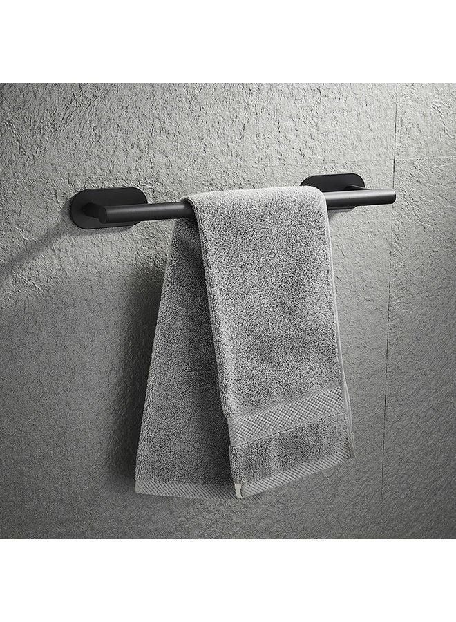 Wall Mounted Bathroom Accessory Towel Rack Black 40 x 8cm  - Image 3