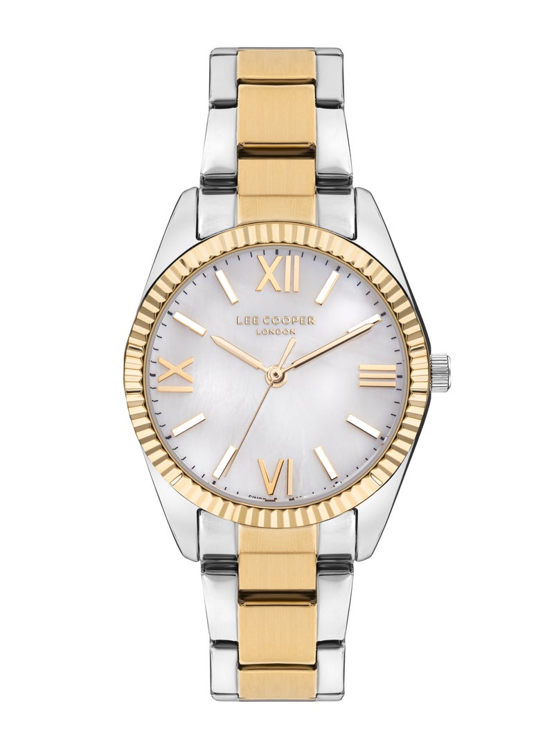 LEE COOPER Women’s Analog White MOP Dial Watch – LC07868.220 - Image 1
