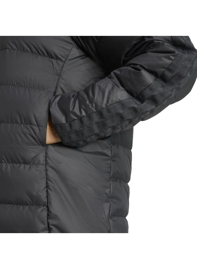 Adidas Black Essentials CLIMAWARM 3-Stripes Light Down Hooded Parka for Women | Best Price UAE