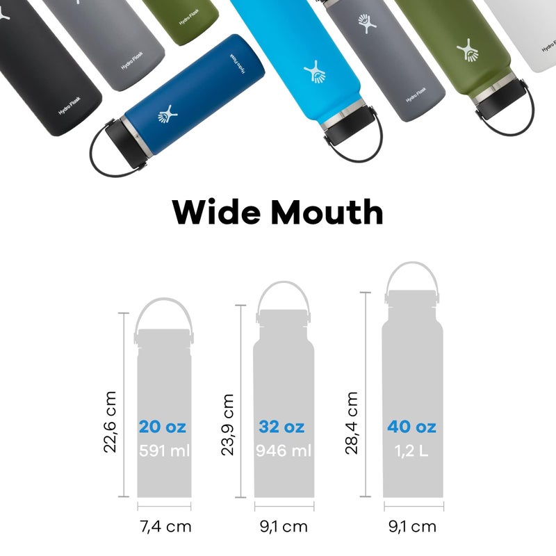 Hydro Flask Wide Flex Cap White 20 Oz - Image 4