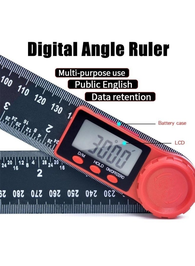 200MM Digital Display Inclinometer Angle Digital Electronic Goniometer Protractor Angle Detector  - Image 2
