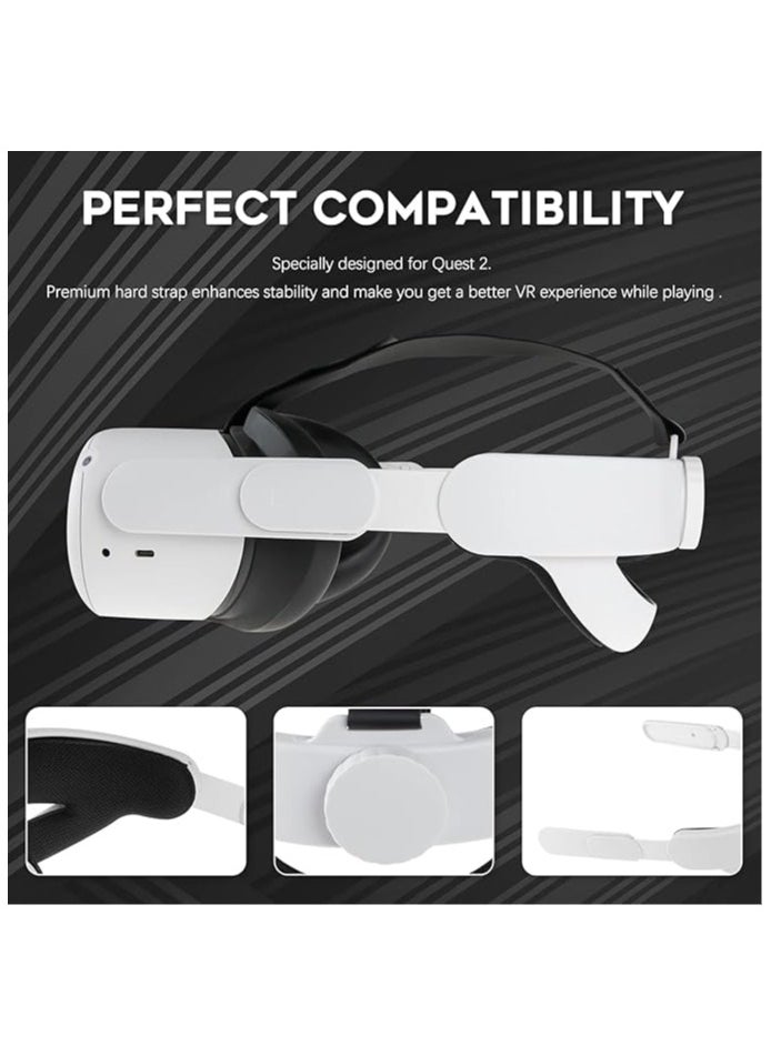 Generic VR Head Strap Compatiable for Quest 2, Replacement for Elite Strap Adjustable Clockwork Knob Design Non-Slip Head Strap with a Head Cushion, Virtual Reality Headset Accessories  - Image 3