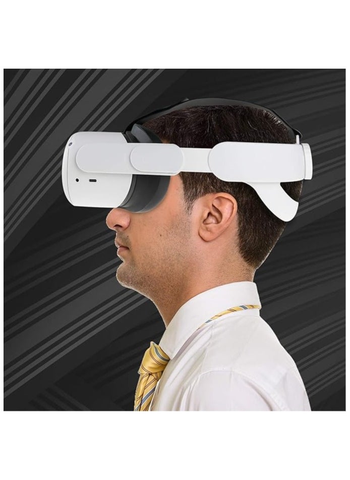 Generic VR Head Strap Compatiable for Quest 2, Replacement for Elite Strap Adjustable Clockwork Knob Design Non-Slip Head Strap with a Head Cushion, Virtual Reality Headset Accessories  - Image 4